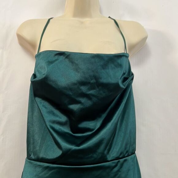 WINDSOR GREEN SPAGHETTI STRAP DRESS SIZE L - Picture 3 of 10
